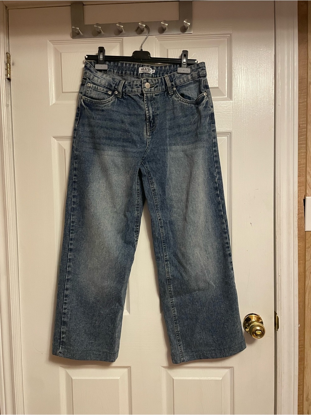 Urban Behavior Wide-Leg Blue Wash Jeans